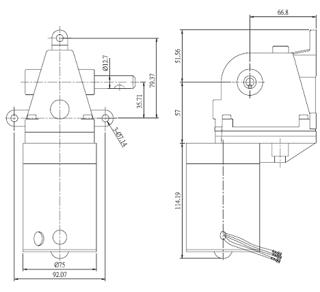 升降机微型减速电机图纸